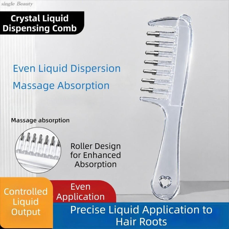 Hair Oil Applicator Comb – Scalp Massage & Oil Dispenser Brush