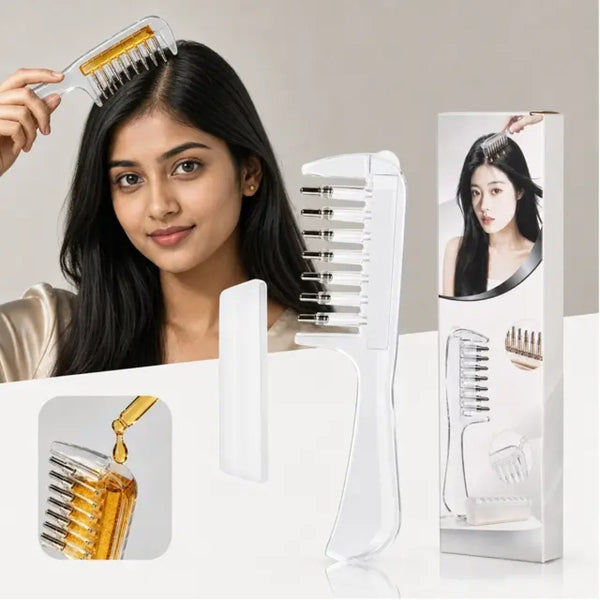 Crystal Serum Comb for Scalp Massage
