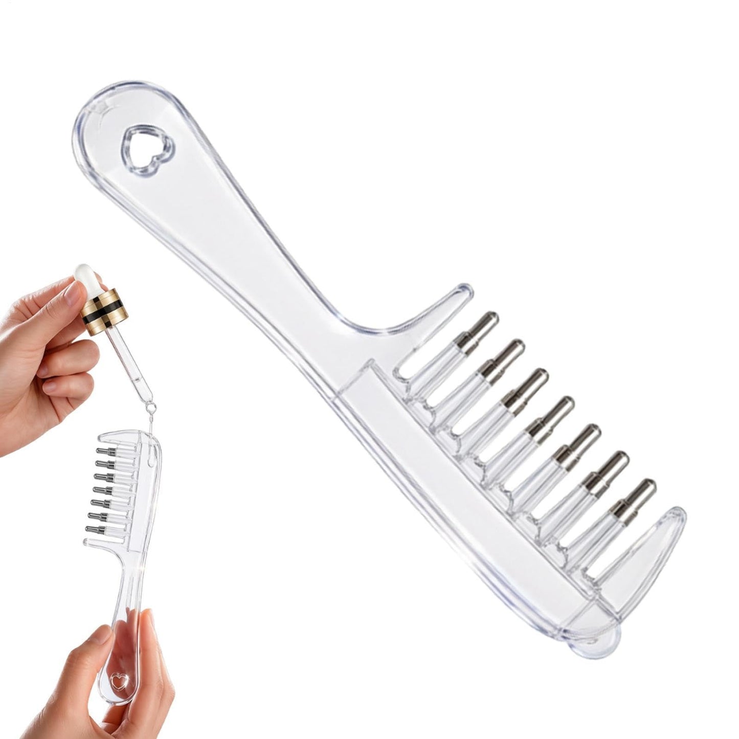 Crystal Serum Comb for Scalp Massage