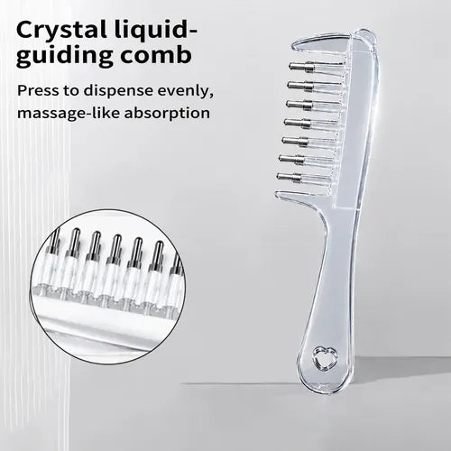 Crystal Serum Comb for Scalp Massage