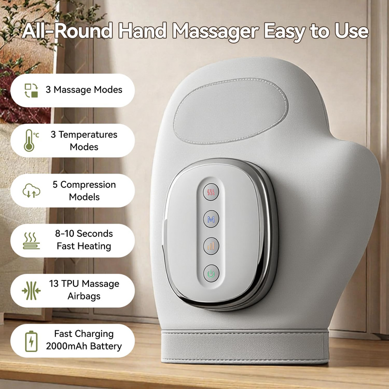 Hand Massager with Heat and Compression for Carpal Tunnel